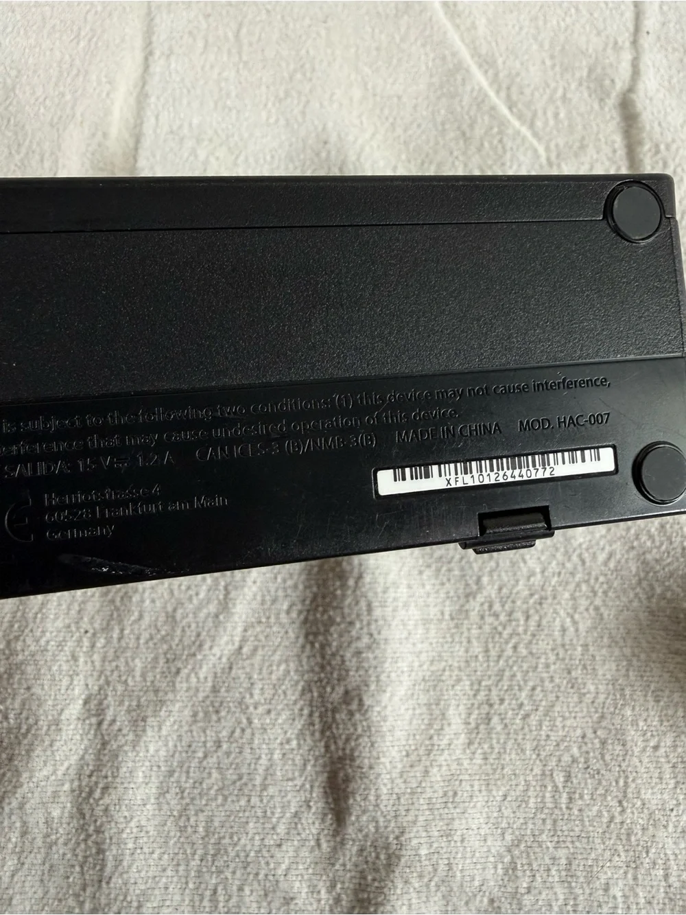 Nintendo Switch HAC-007 Charging Dock Console Only - Black Console Dock